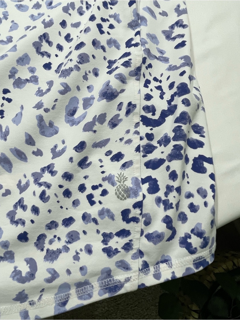 Tommy Bahama IslandZone Golf Dress Blue Leopard Print Stretch - Picture 8 of 10